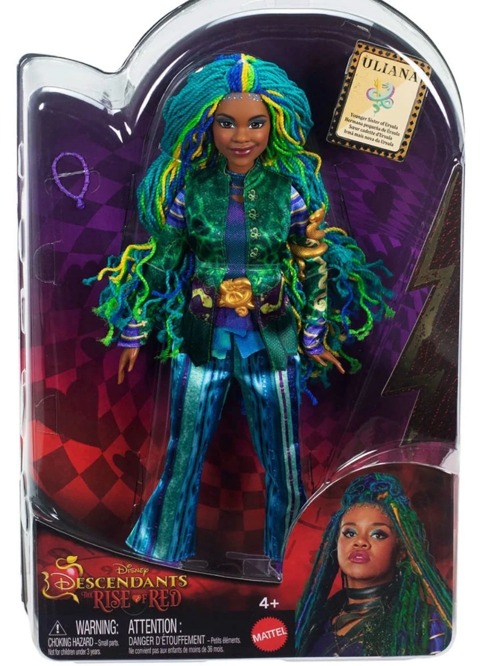 Disney Descendants Rise of Red ULIANA Fashion Doll Sister of Ursula Mermaid